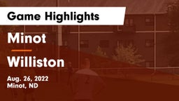 Minot  vs Williston  Game Highlights - Aug. 26, 2022