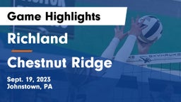 Richland  vs Chestnut Ridge  Game Highlights - Sept. 19, 2023
