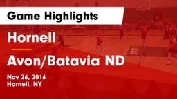 Hornell  vs Avon/Batavia ND Game Highlights - Nov 26, 2016