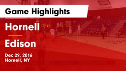 Hornell  vs Edison  Game Highlights - Dec 29, 2016