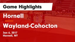 Hornell  vs Wayland-Cohocton  Game Highlights - Jan 6, 2017