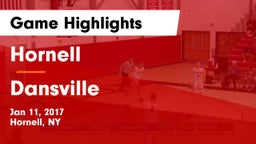Hornell  vs Dansville  Game Highlights - Jan 11, 2017