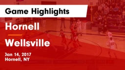 Hornell  vs Wellsville Game Highlights - Jan 14, 2017