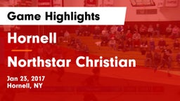 Hornell  vs Northstar Christian Game Highlights - Jan 23, 2017