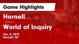 Hornell  vs World of Inquiry Game Highlights - Jan. 8, 2018