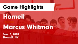 Hornell  vs Marcus Whitman Game Highlights - Jan. 7, 2020