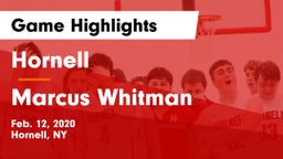 Hornell  vs Marcus Whitman Game Highlights - Feb. 12, 2020