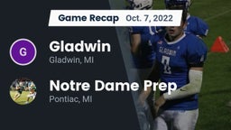 Recap: Gladwin  vs. Notre Dame Prep  2022