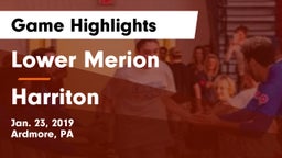 Lower Merion  vs Harriton  Game Highlights - Jan. 23, 2019