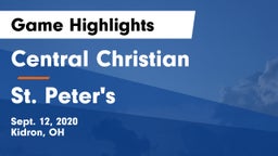 Central Christian  vs St. Peter's  Game Highlights - Sept. 12, 2020