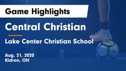 Central Christian  vs Lake Center Christian School Game Highlights - Aug. 21, 2020