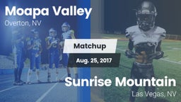 Matchup: Moapa Valley High vs. Sunrise Mountain  2017