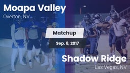 Matchup: Moapa Valley High vs. Shadow Ridge  2017