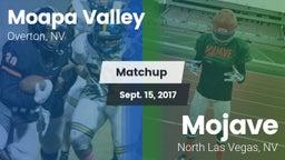 Matchup: Moapa Valley High vs. Mojave  2017