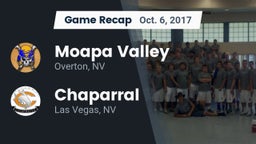 Recap: Moapa Valley  vs. Chaparral  2017