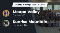 Recap: Moapa Valley  vs. Sunrise Mountain  2017