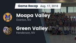 Recap: Moapa Valley  vs. Green Valley  2018