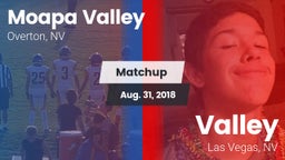 Matchup: Moapa Valley High vs. Valley  2018