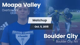 Matchup: Moapa Valley High vs. Boulder City  2018