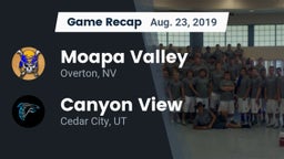 Recap: Moapa Valley  vs. Canyon View  2019