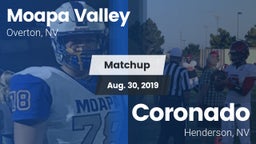 Matchup: Moapa Valley High vs. Coronado  2019