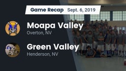 Recap: Moapa Valley  vs. Green Valley  2019