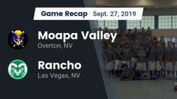 Recap: Moapa Valley  vs. Rancho  2019