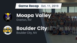 Recap: Moapa Valley  vs. Boulder City  2019