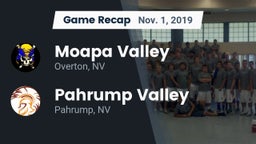 Recap: Moapa Valley  vs. Pahrump Valley  2019