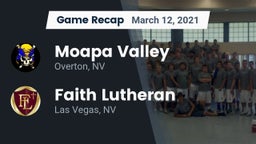 Recap: Moapa Valley  vs. Faith Lutheran  2021
