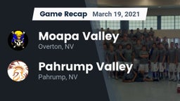 Recap: Moapa Valley  vs. Pahrump Valley  2021