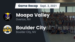 Recap: Moapa Valley  vs. Boulder City  2021