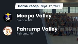 Recap: Moapa Valley  vs. Pahrump Valley  2021