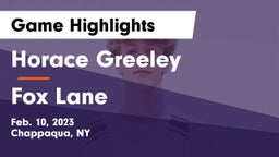 Horace Greeley  vs Fox Lane  Game Highlights - Feb. 10, 2023