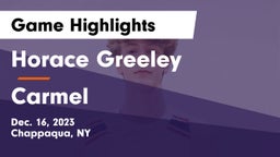 Horace Greeley  vs Carmel  Game Highlights - Dec. 16, 2023