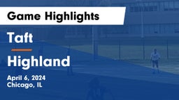 Taft  vs Highland  Game Highlights - April 6, 2024