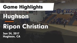 Hughson  vs Ripon Christian  Game Highlights - Jan 24, 2017