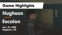Hughson  vs Escalon  Game Highlights - Jan. 23, 2020