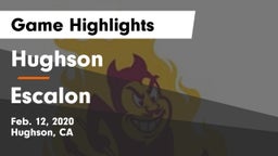 Hughson  vs Escalon  Game Highlights - Feb. 12, 2020