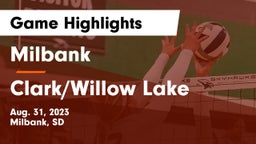 Milbank  vs Clark/Willow Lake  Game Highlights - Aug. 31, 2023