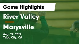 River Valley  vs Marysville  Game Highlights - Aug. 27, 2022