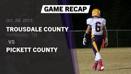 Recap: Trousdale County  vs. Pickett county 2015