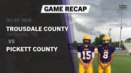 Recap: Trousdale County  vs. Pickett County 2016