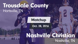 Matchup: Trousdale County vs. Nashville Christian  2016