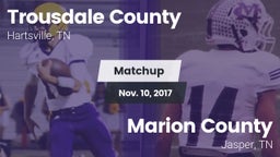 Matchup: Trousdale County vs. Marion County  2017