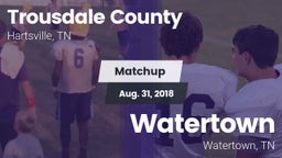 Matchup: Trousdale County vs. Watertown  2018