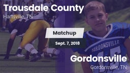 Matchup: Trousdale County vs. Gordonsville  2018