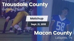 Matchup: Trousdale County vs. Macon County  2018