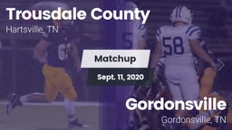 Matchup: Trousdale County vs. Gordonsville  2020