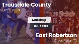 Matchup: Trousdale County vs. East Robertson  2020